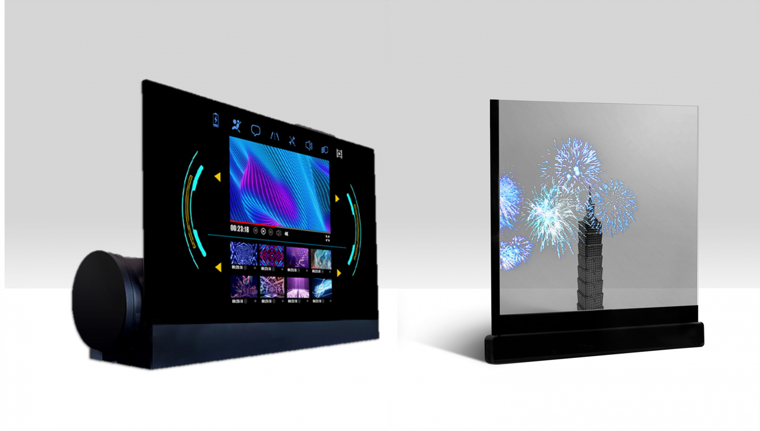 可卷式、折迭性、高透明